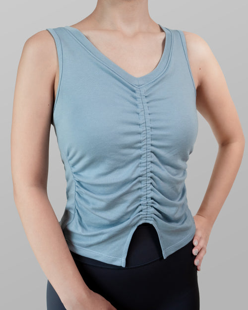 Blue Hour Ruched Top